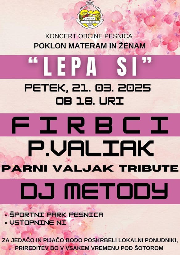 "LEPA SI" - TRADICIONALNI KONCERT OBČINE PESNICA